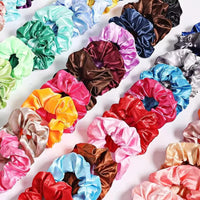 Silk Hair Scrunchies Multicolor