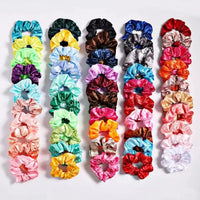Silk Hair Scrunchies Multicolor